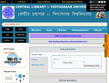 Tablet Screenshot of library.vidyasagar.ac.in